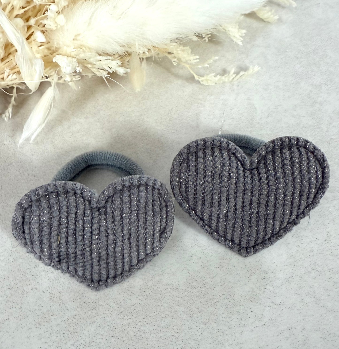 Heart Hair Bobbles - 1 Pair