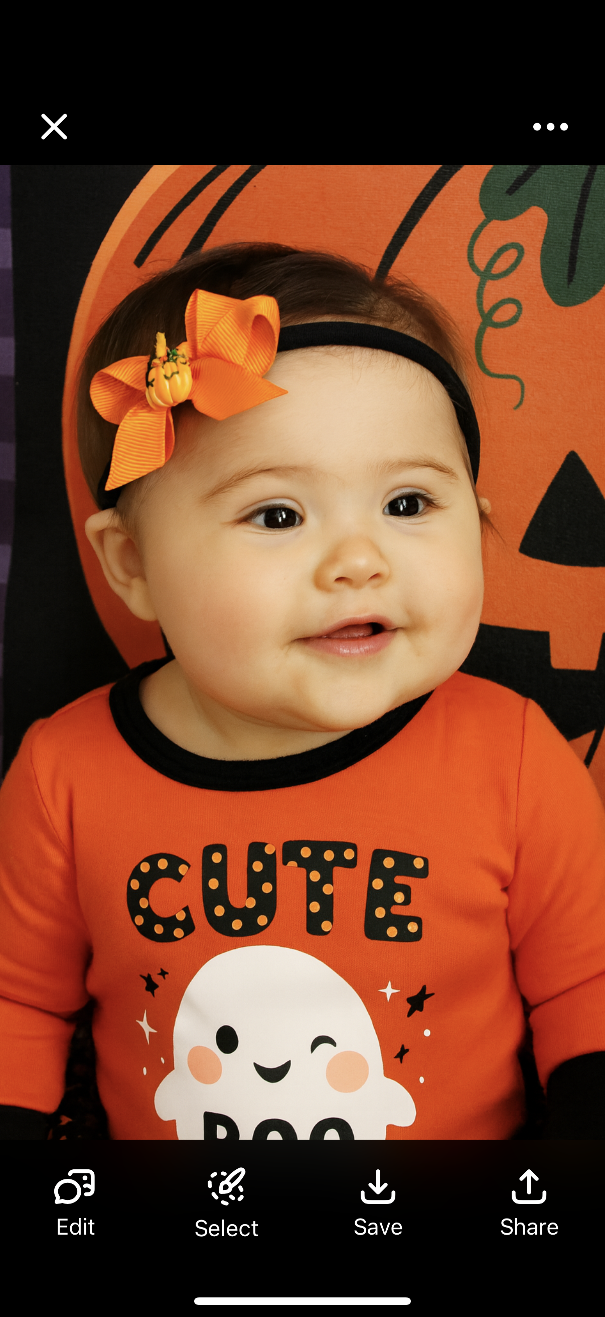 Halloween Sleepy Pumpkin Bow Headband