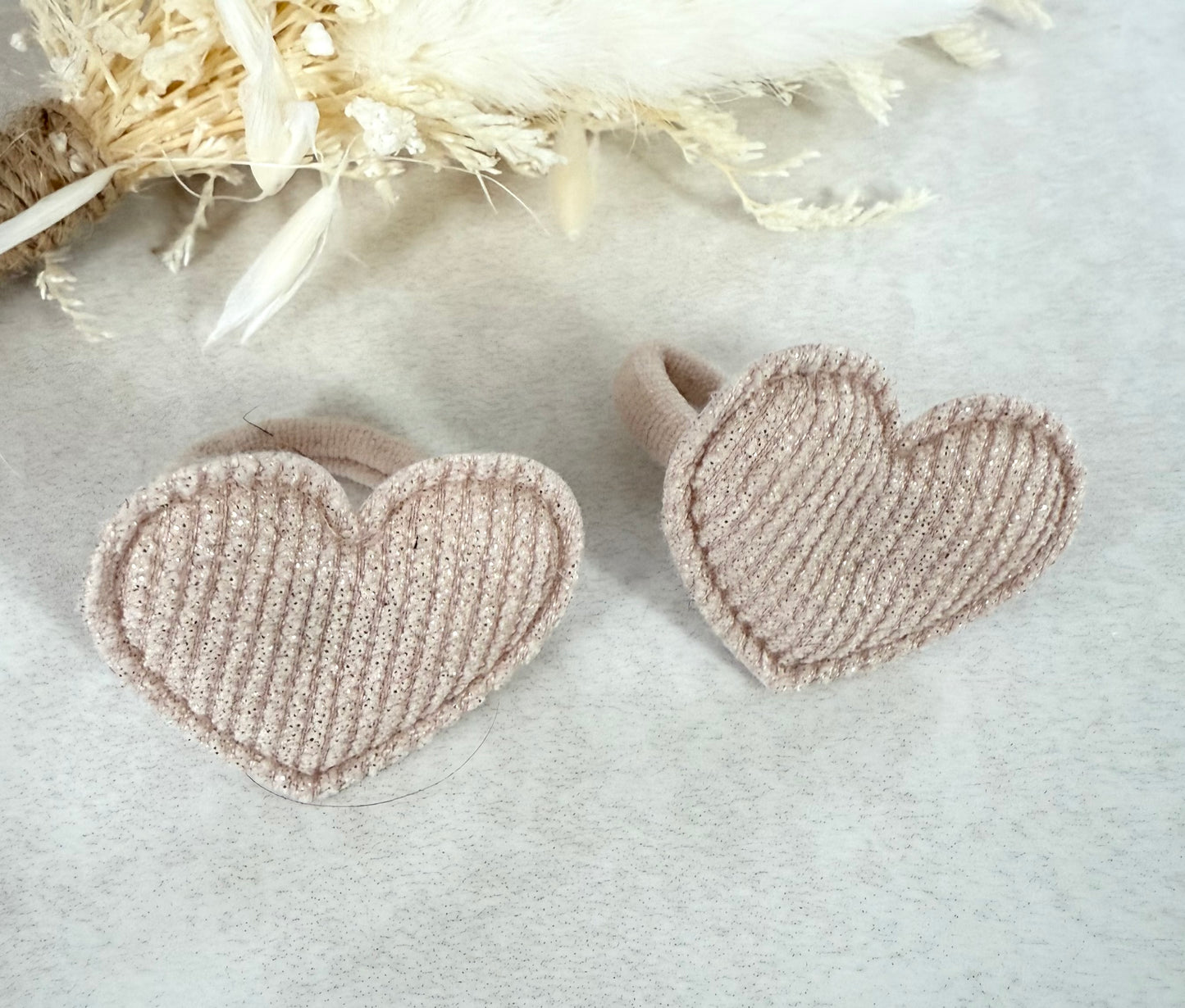 Heart Hair Bobbles - 1 Pair