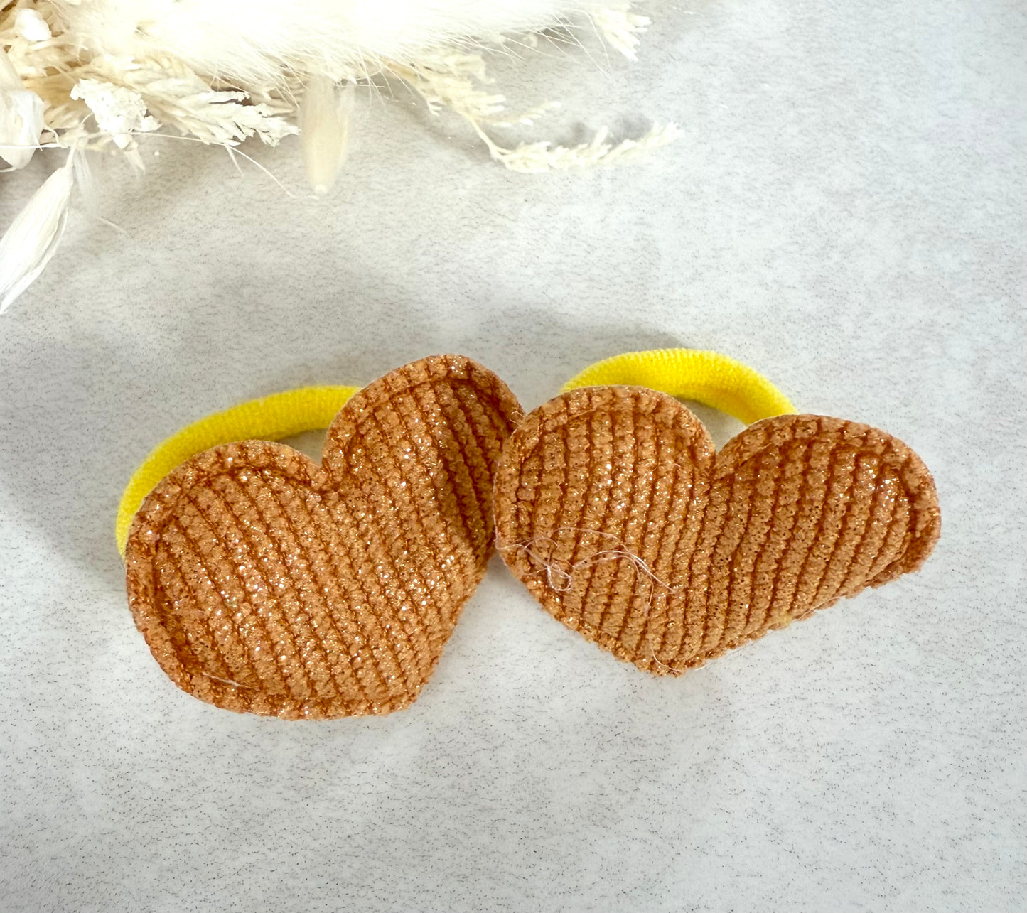 Heart Hair Bobbles - 1 Pair