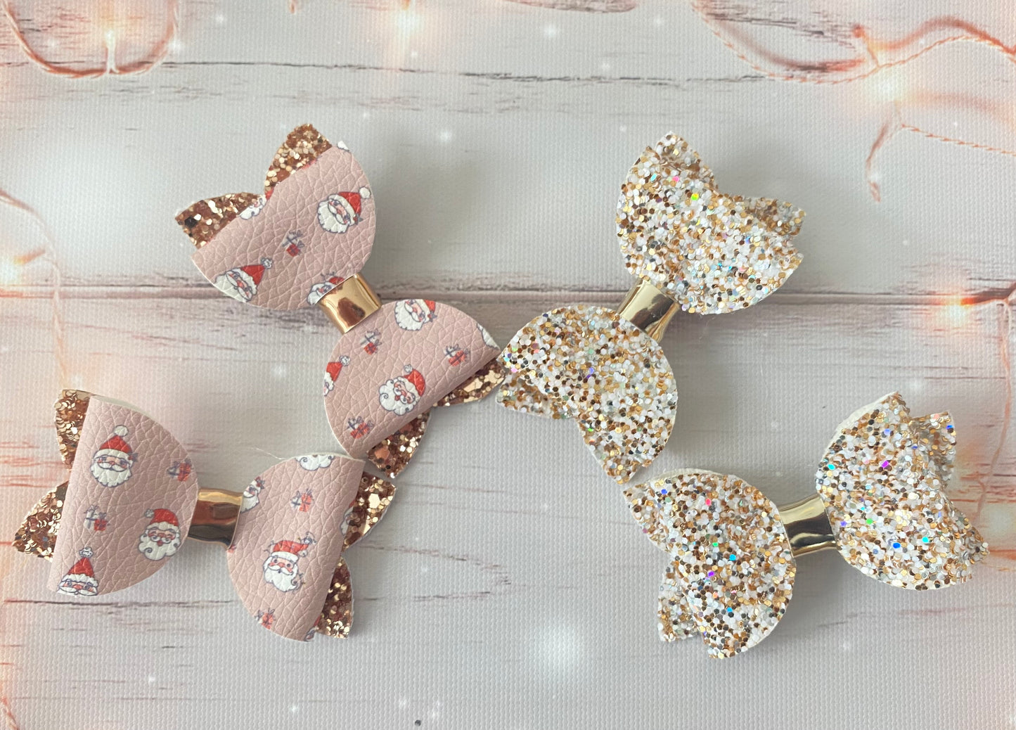 Santa Bow Set