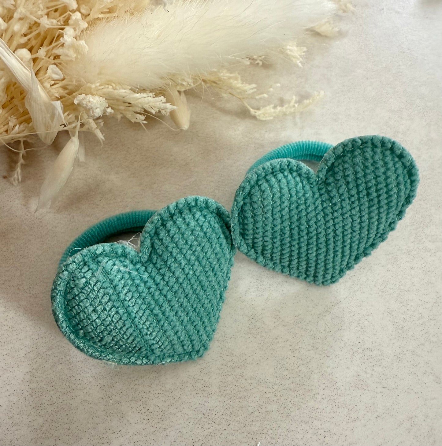 Heart Hair Bobbles - 1 Pair