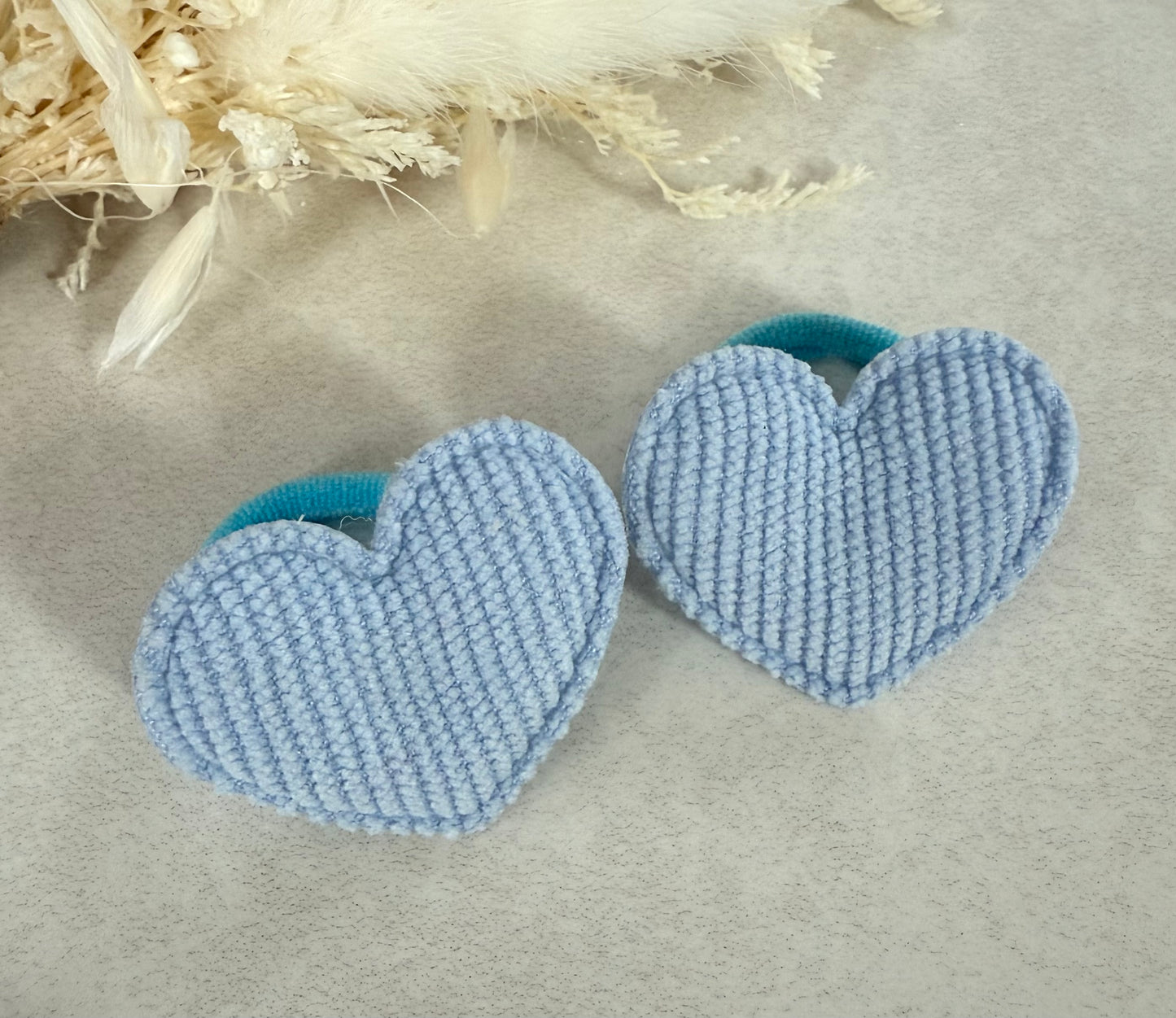 Heart Hair Bobbles - 1 Pair