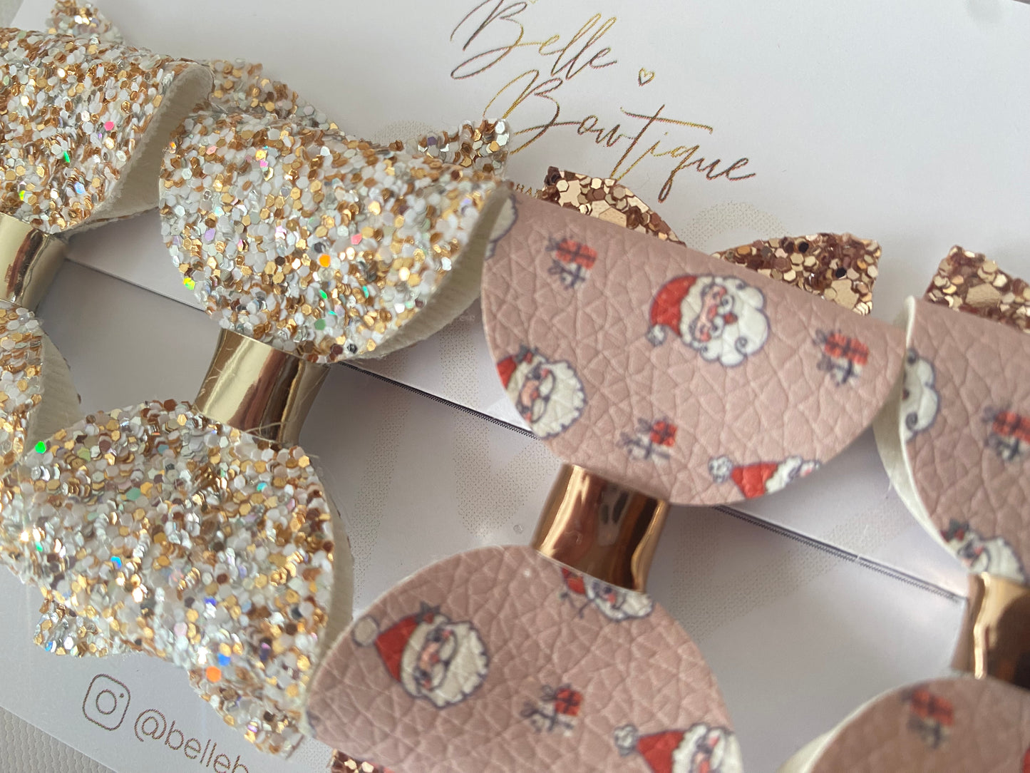 Santa Bow Set