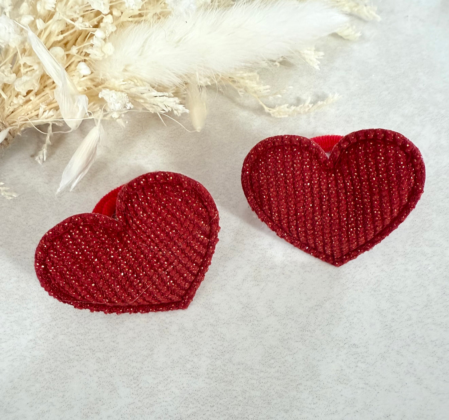 Heart Hair Bobbles - 1 Pair