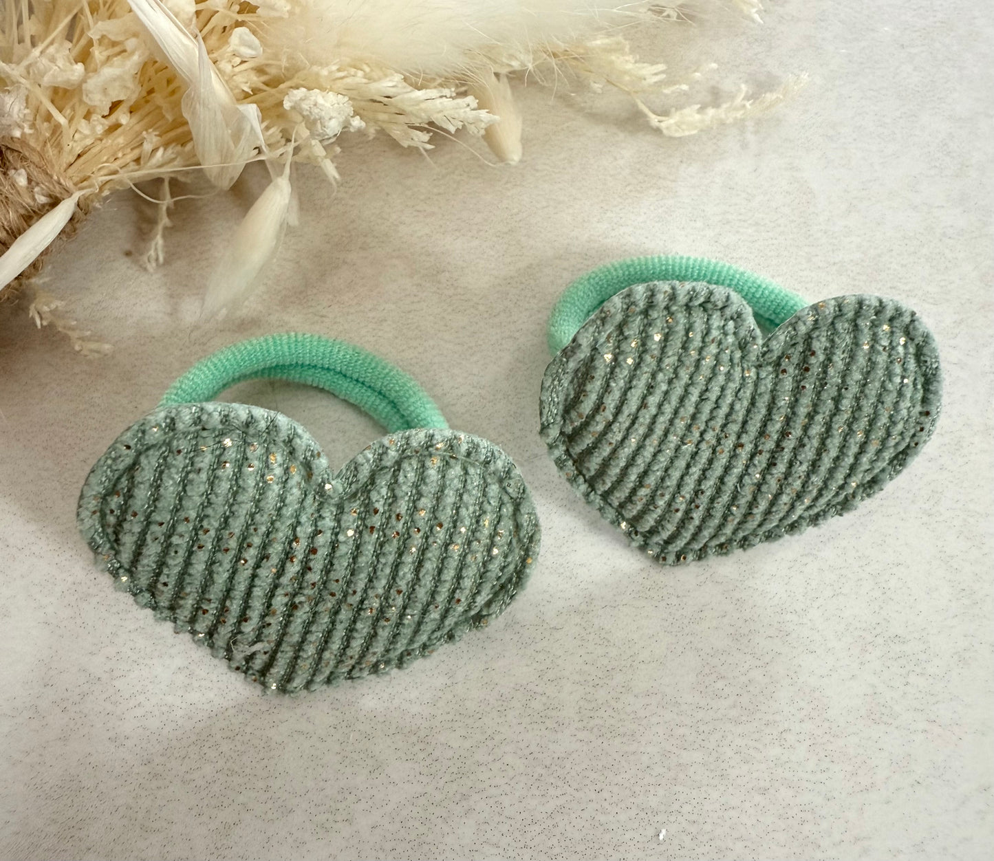 Heart Hair Bobbles - 1 Pair