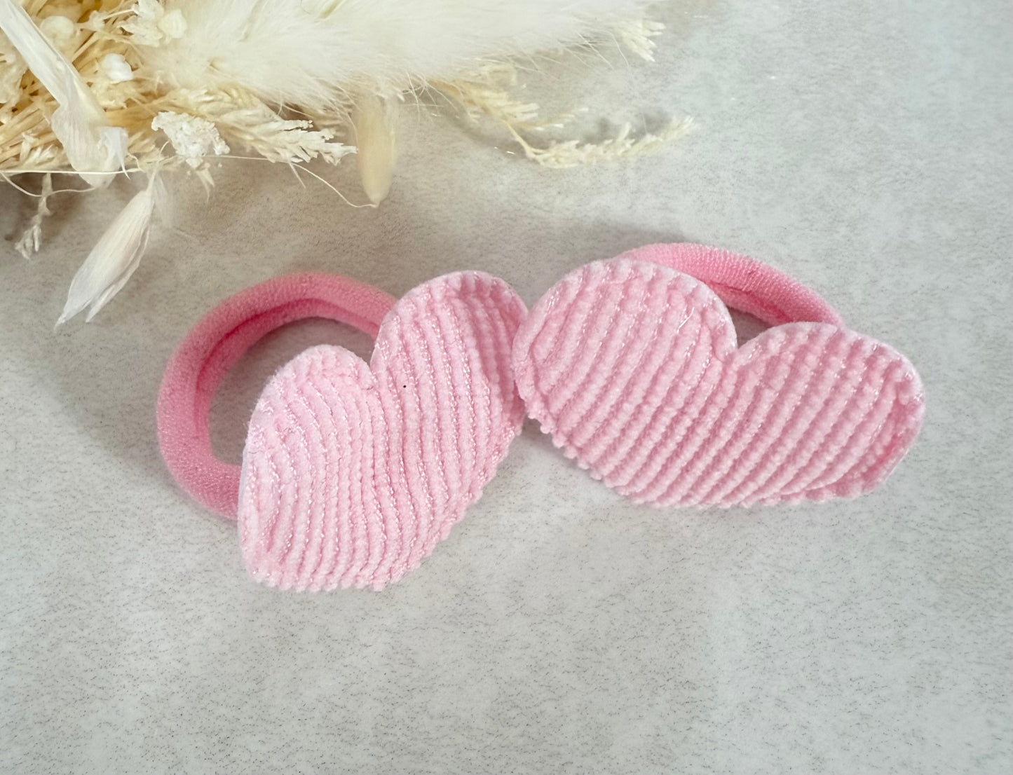 Heart Hair Bobbles - 1 Pair