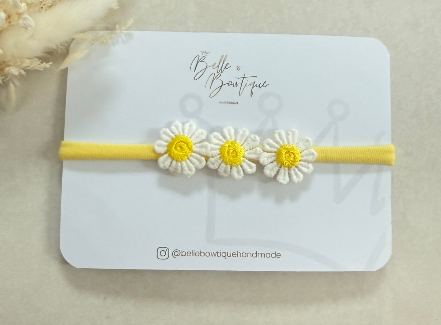Yellow Daisy Baby Headband
