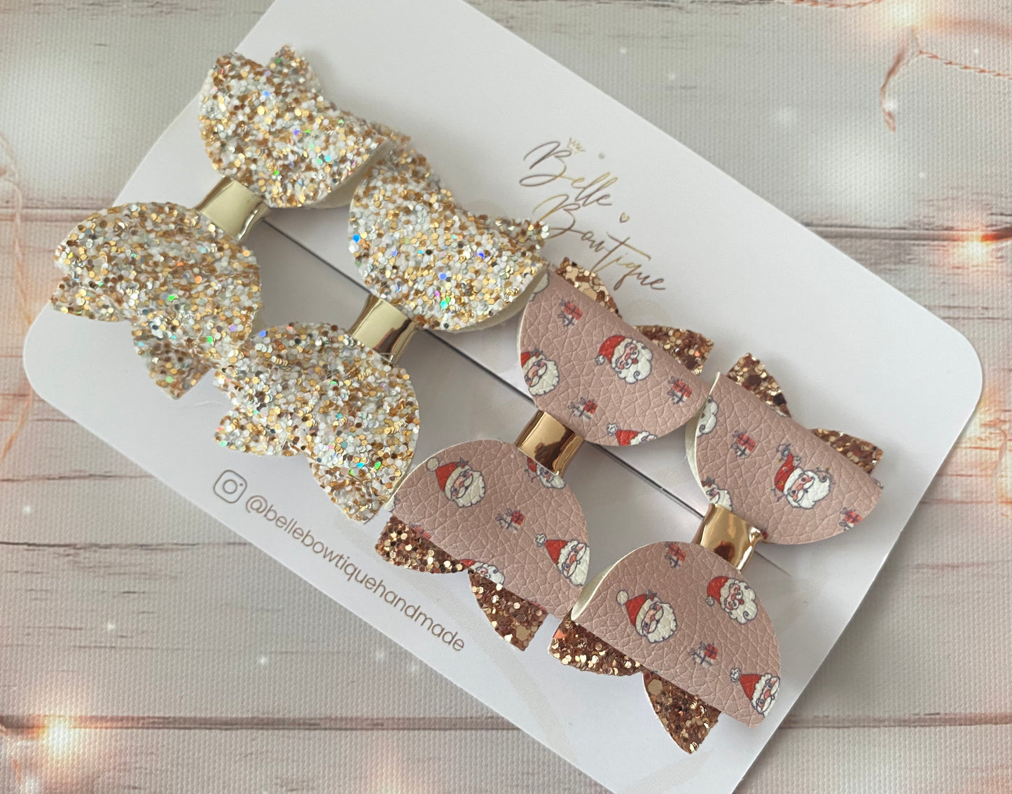 Santa Bow Set
