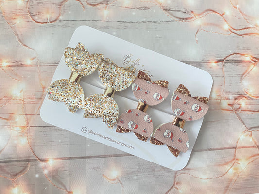 Santa Bow Set