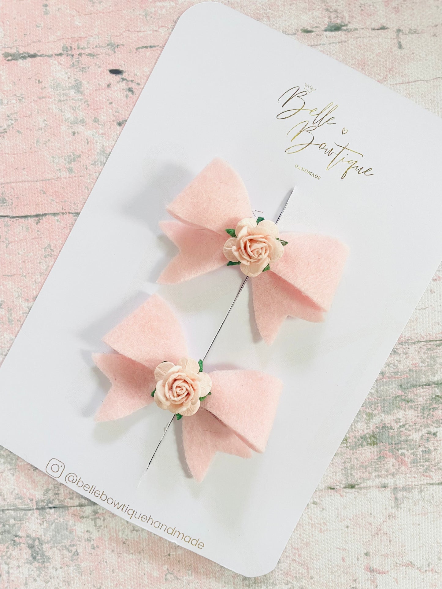 Sweet Pink Pigtail Bows