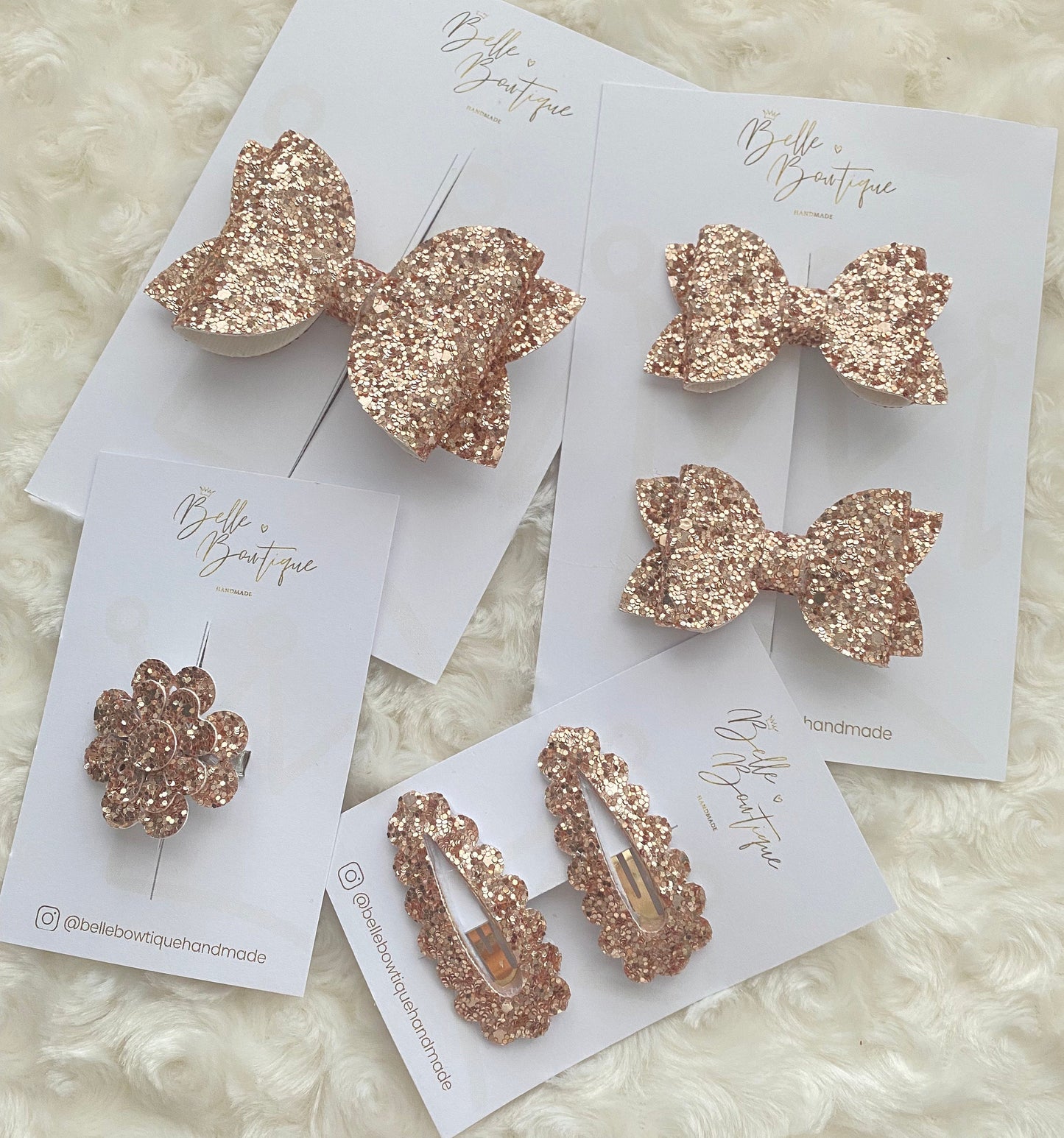 Classic Collection | Baby Gold Glitter Bow | Girls Headband | Toddler Hair Accessories | Newborn Bows | Gold Snap Clip | Gold Bobbles