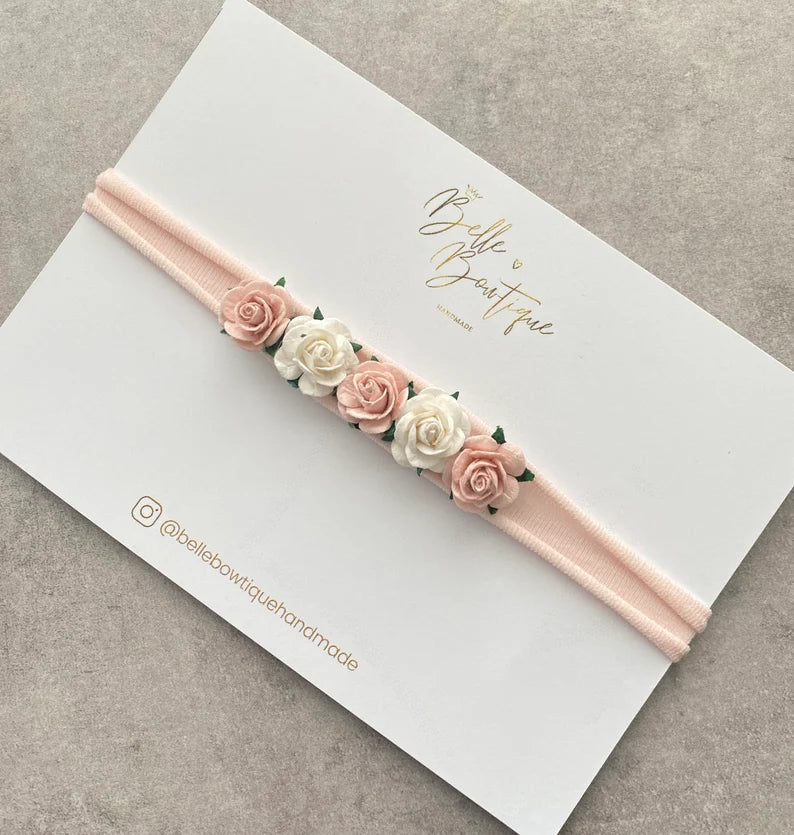 Newborn Flower Crown Headband