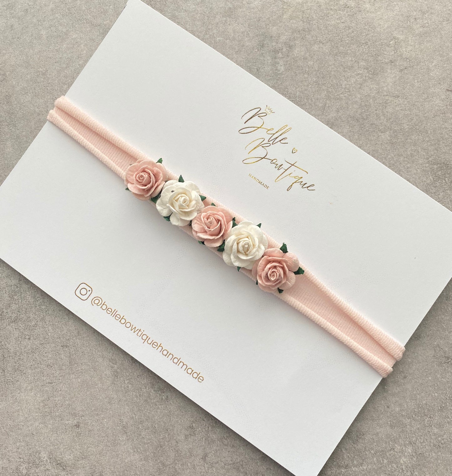 newborn headband -newborn gift - flower rose headband - pink headband - baby gift- girls headband