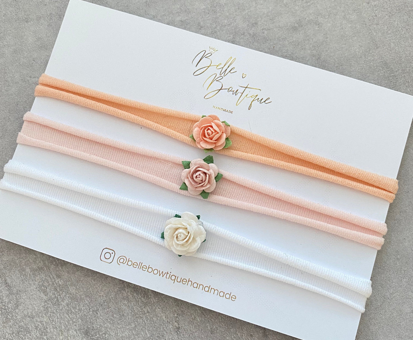 Newborn Flower Headband Gift Set