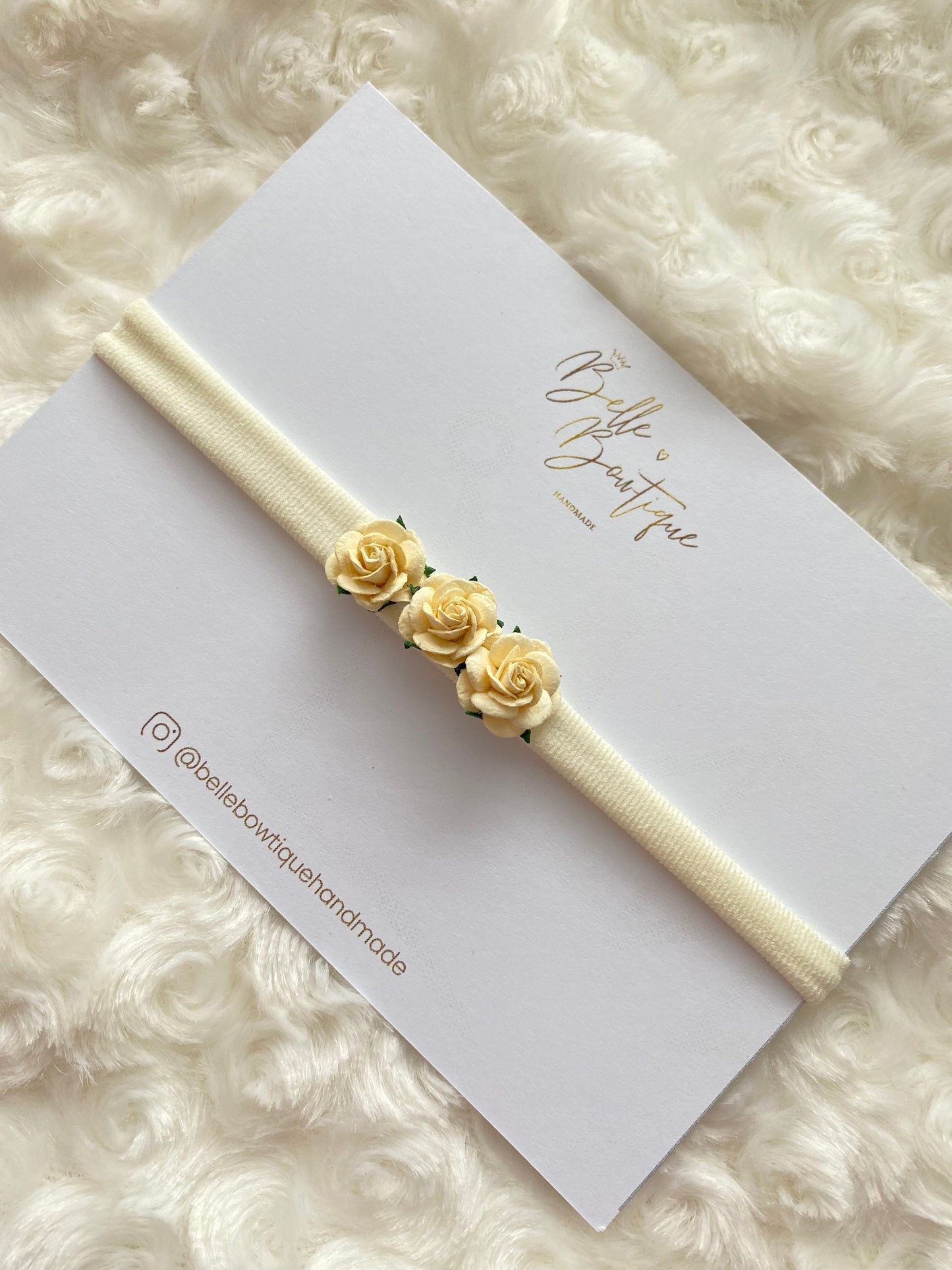 Trio of Roses Headband - 3 colours