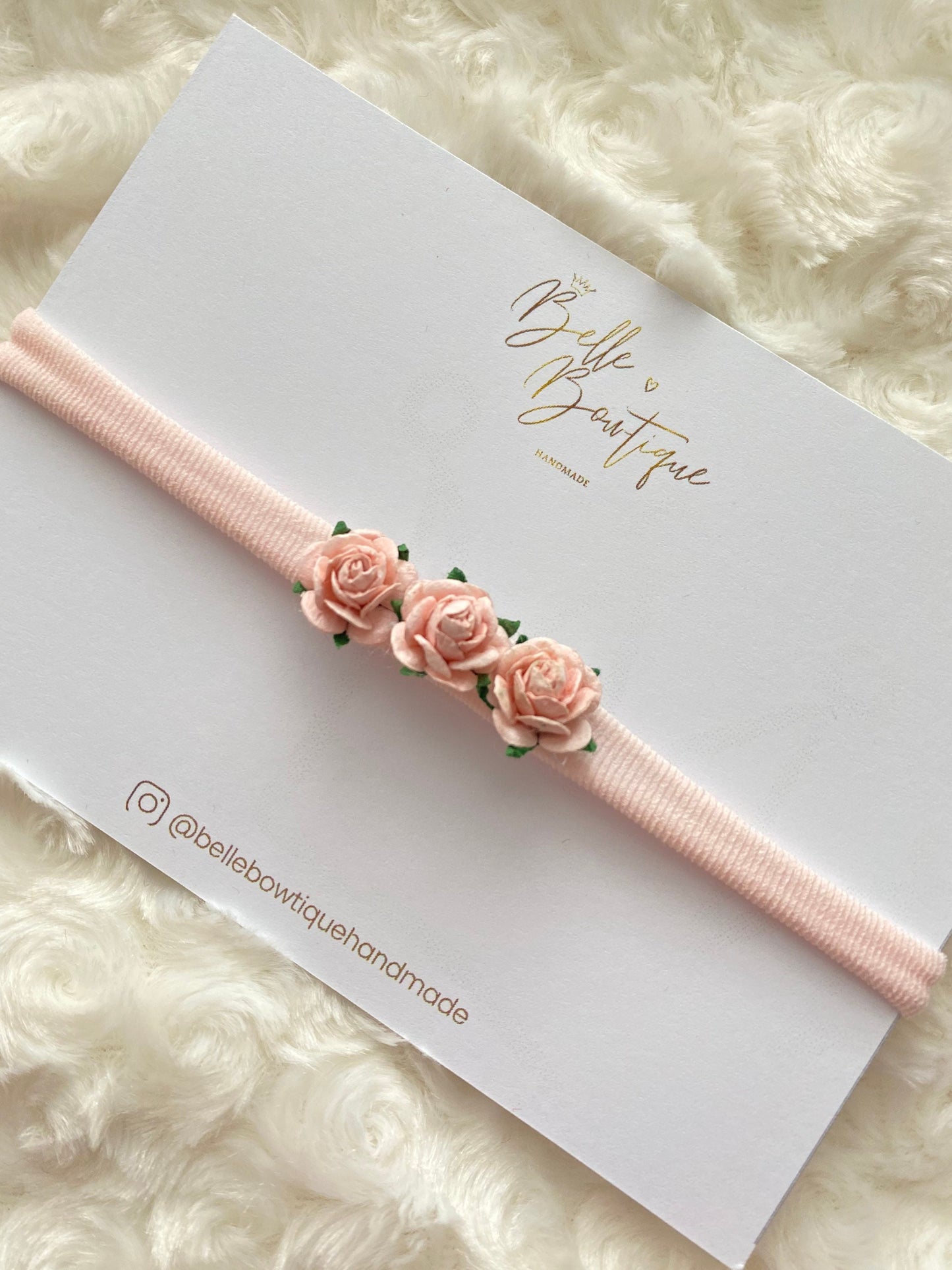 Trio of Roses Headband - 3 colours