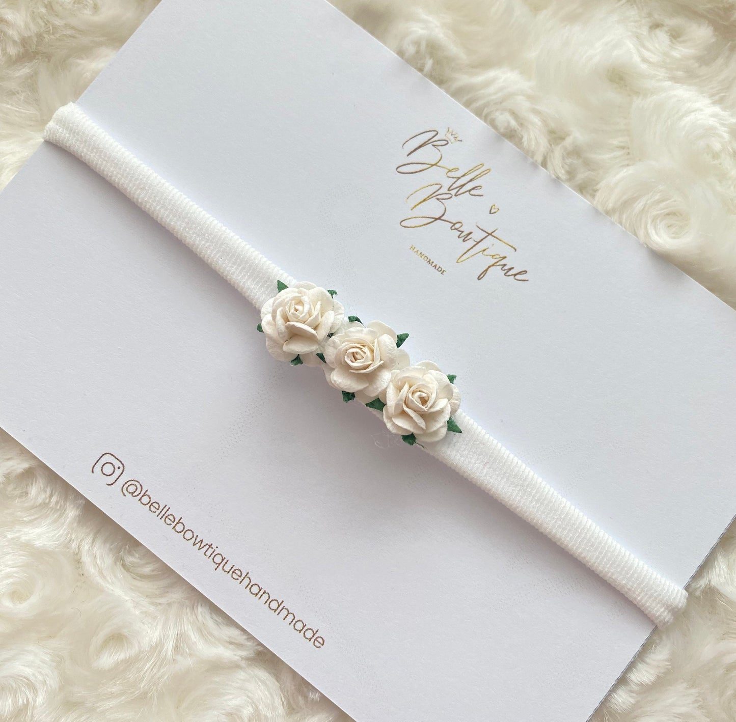 Trio of Roses Headband - 3 colours