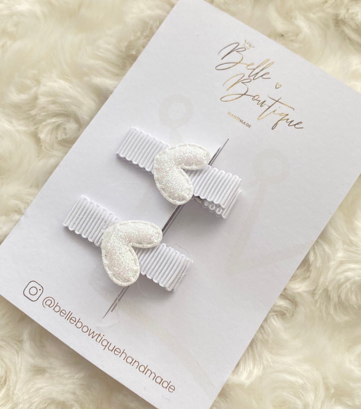 Heart fringe clips - mini clips - Hair clips for girls - small clips - toddler hair clips - baby hair clips - fully ribbon lined clips