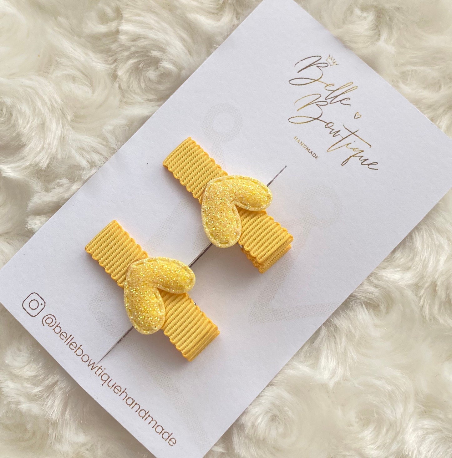 Heart fringe clips - mini clips - Hair clips for girls - small clips - toddler hair clips - baby hair clips - fully ribbon lined clips