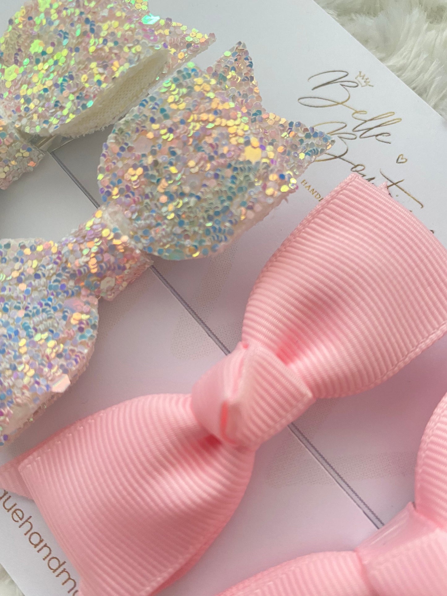 Two Pairs of Hair Bow Clips