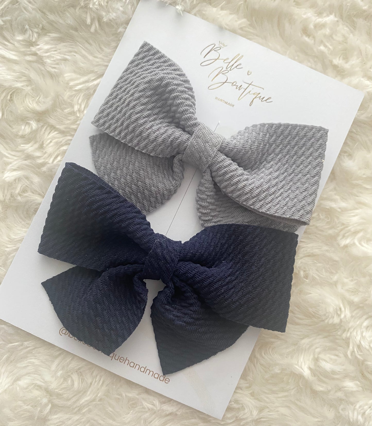 Large Waffle School Bows