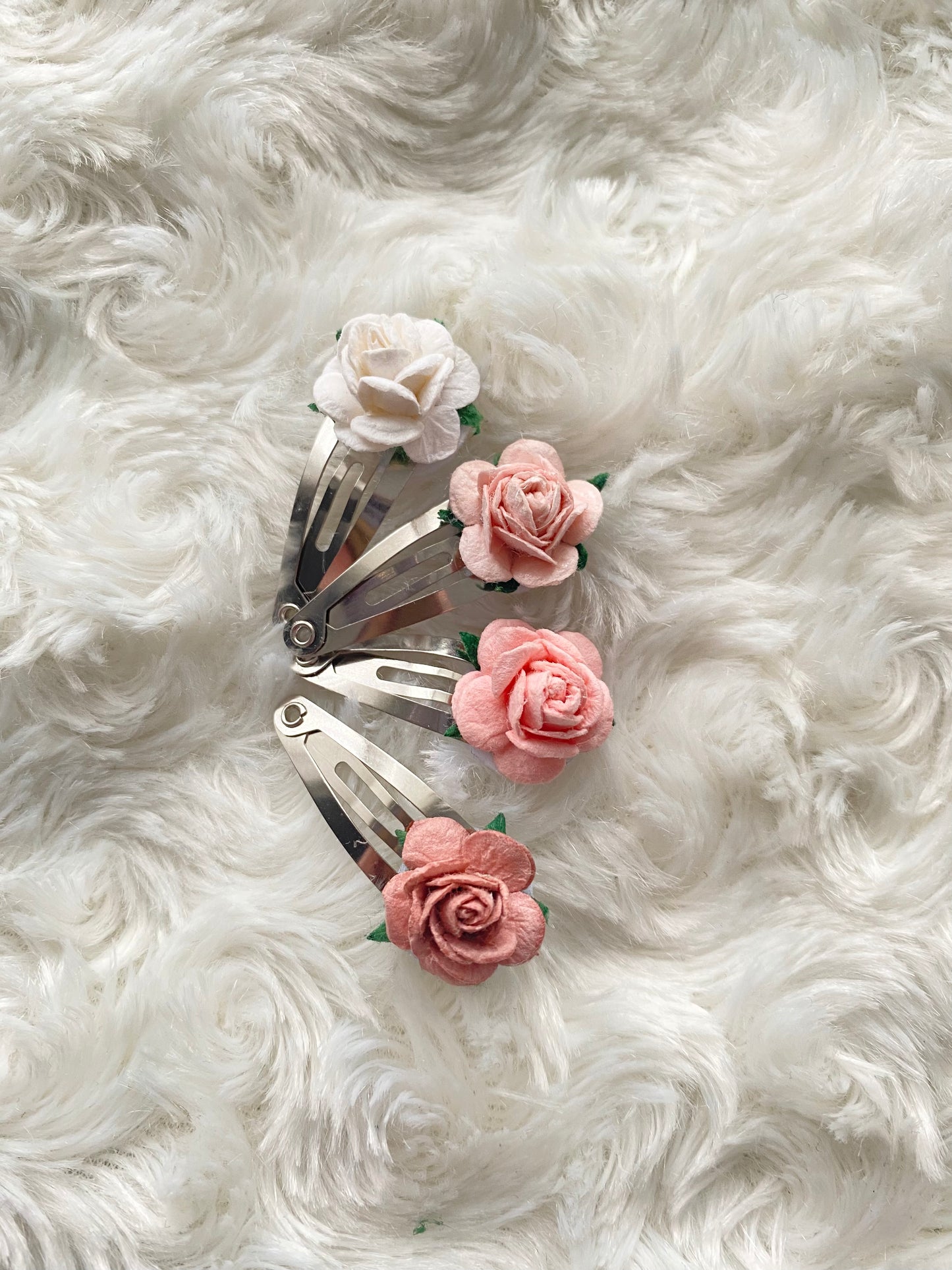 Mini Rose Snap Clips