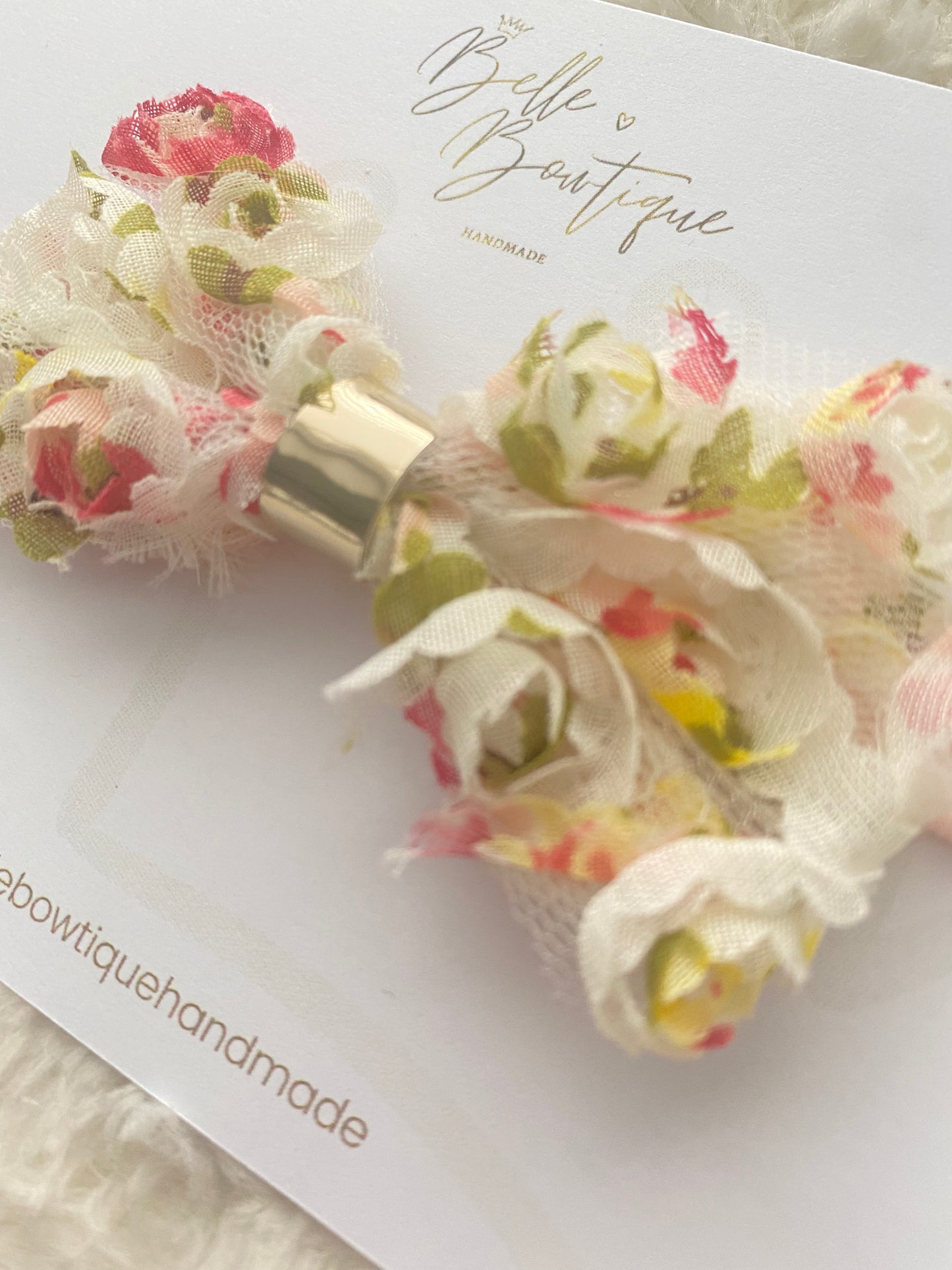 Rose Bow Headband