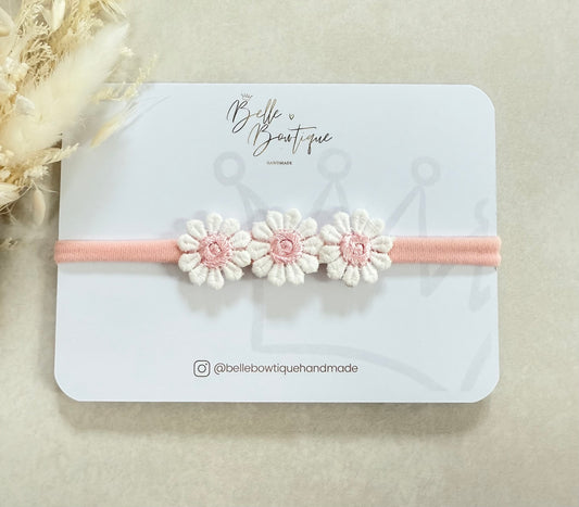 Pink Daisy Baby Headband
