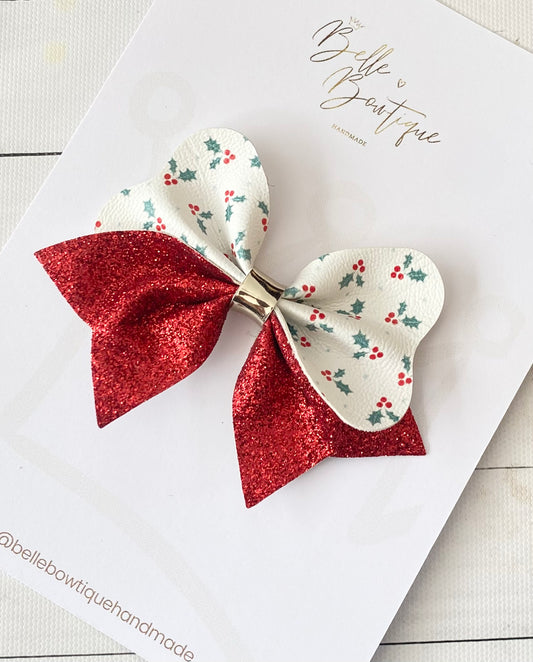 Christmas Holly Bow