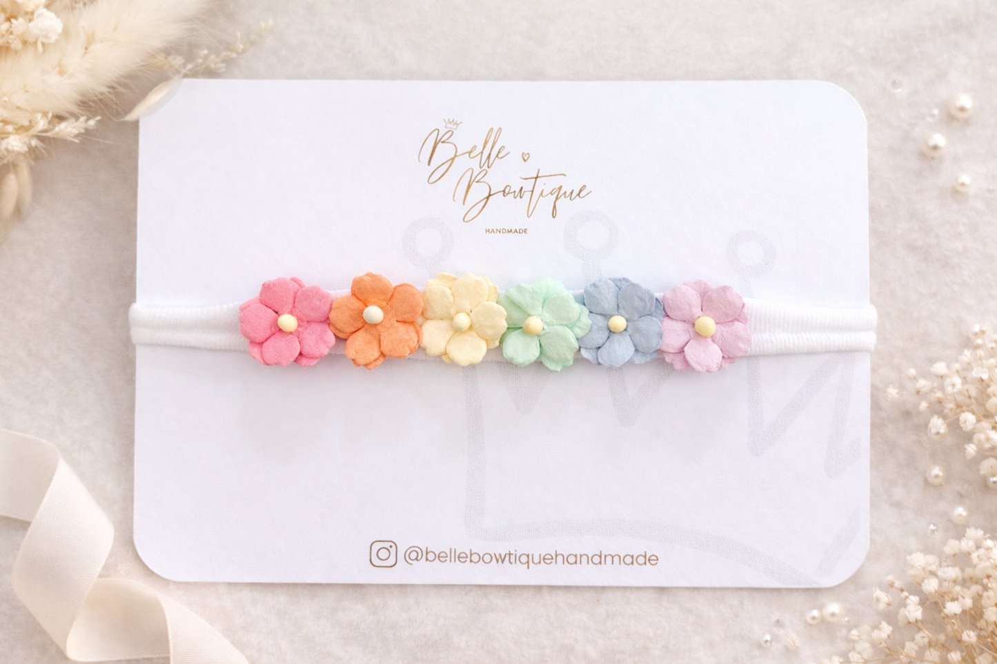 Rainbow Flower Crown