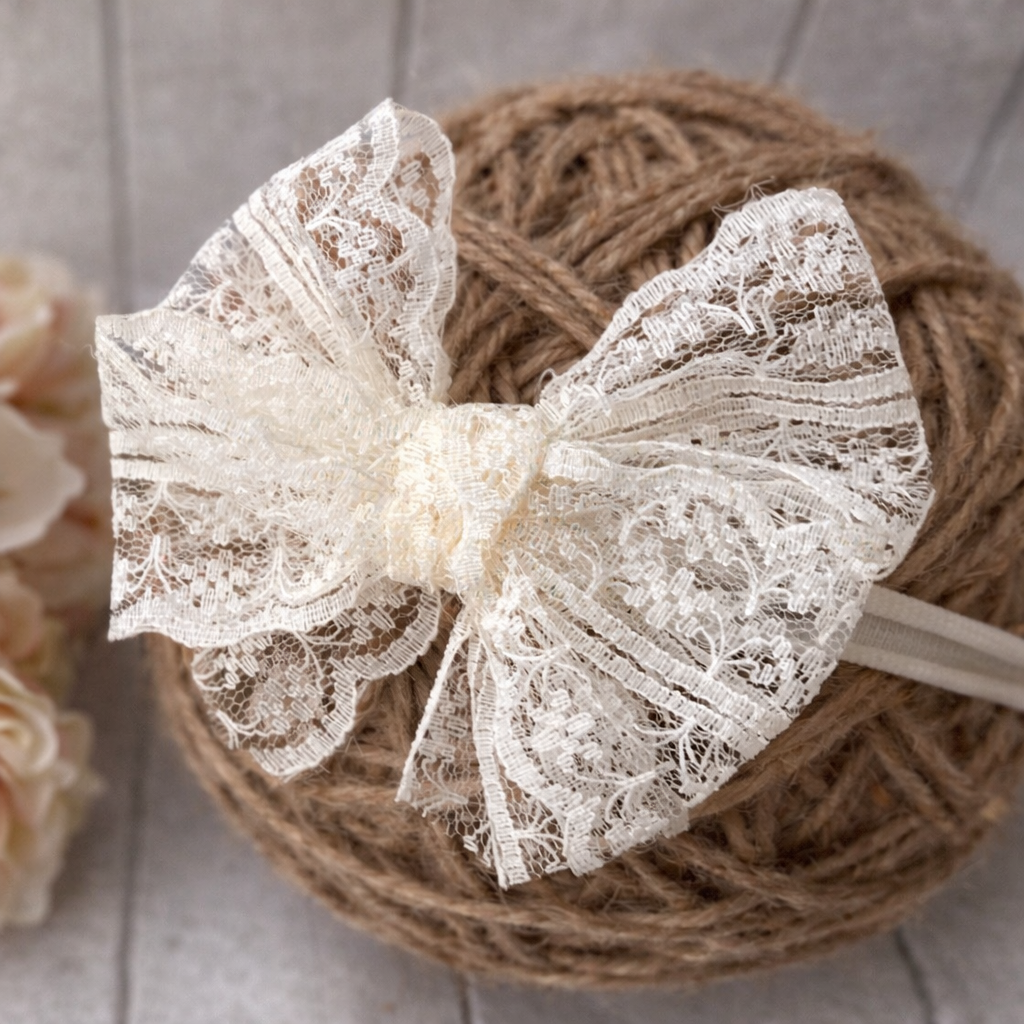 Lace Bow Headband