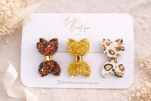 Animal Print Mini Hair Clips