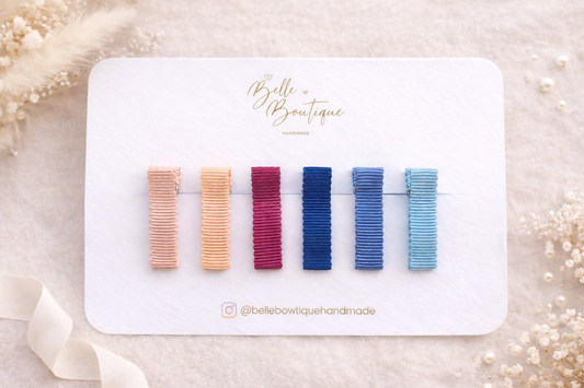 Ombre Shades Ribbon Lined Fringe Clips