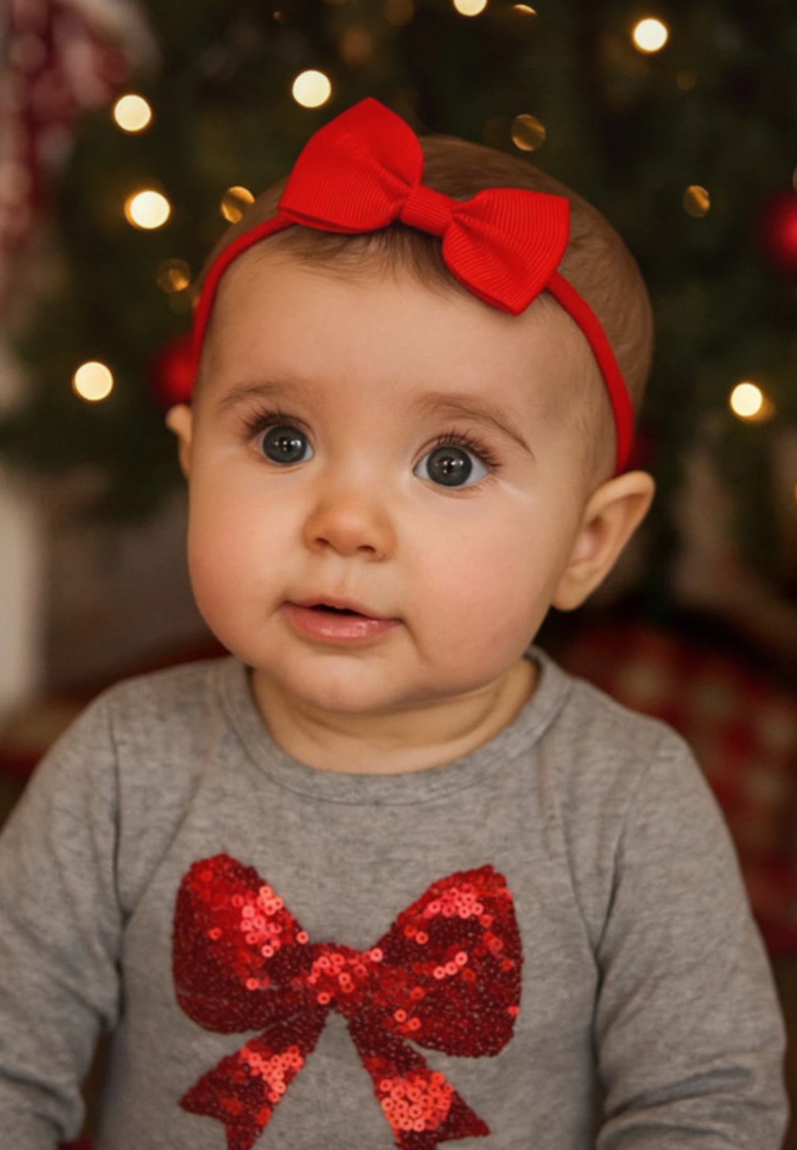 Red Grosgrain Ribbon Bow Headband