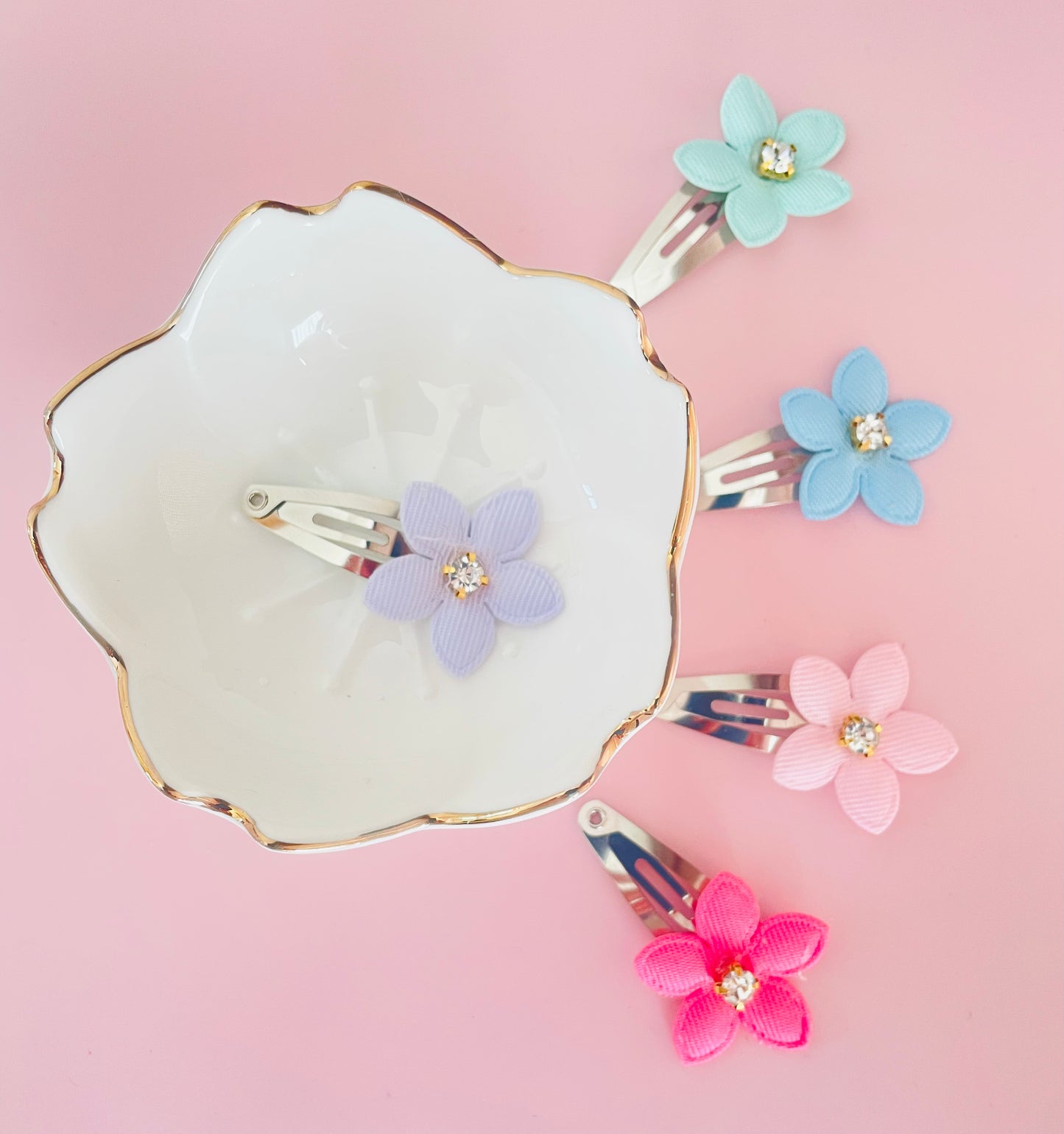 Flower Mini Snap Clip