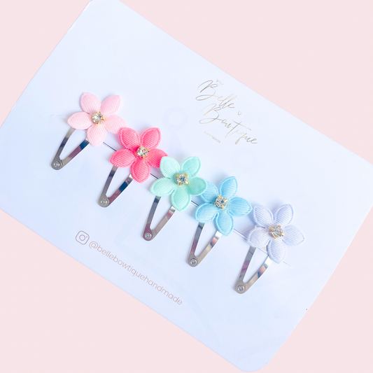 Flower Mini Snap Clip