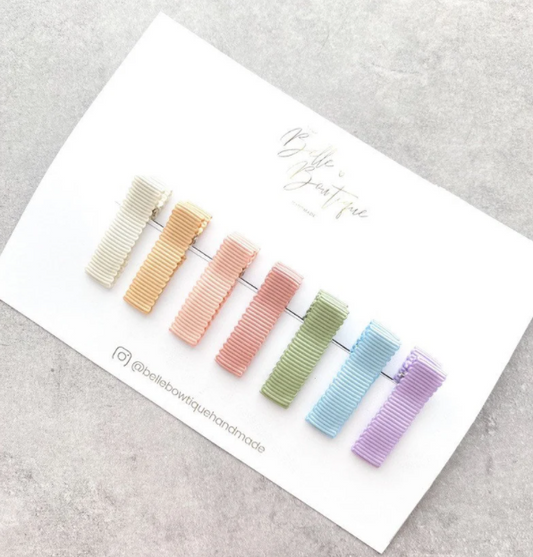 Rainbow Ribbon Fringe Clips Pack of 7