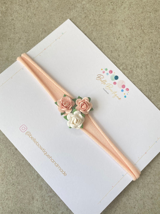 Blush Pink Flower Headband