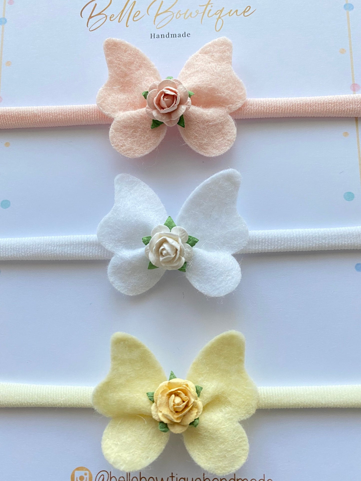 Butterfly Headbands Set of 3