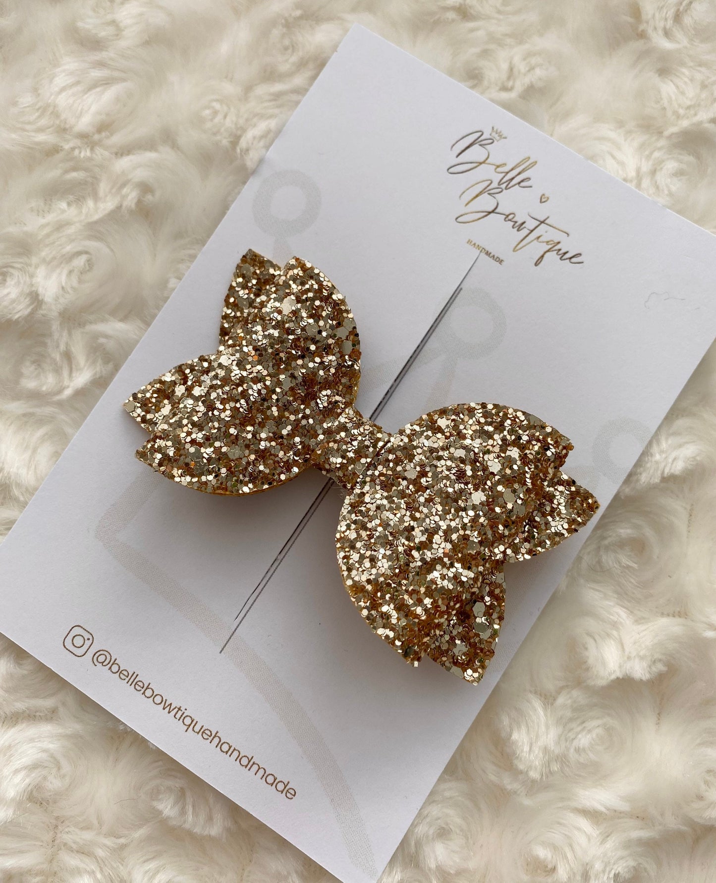 Classic Collection | Baby Gold Glitter Bow | Girls Headband | Toddler Hair Accessories | Newborn Bows | Gold Snap Clip | Gold Bobbles