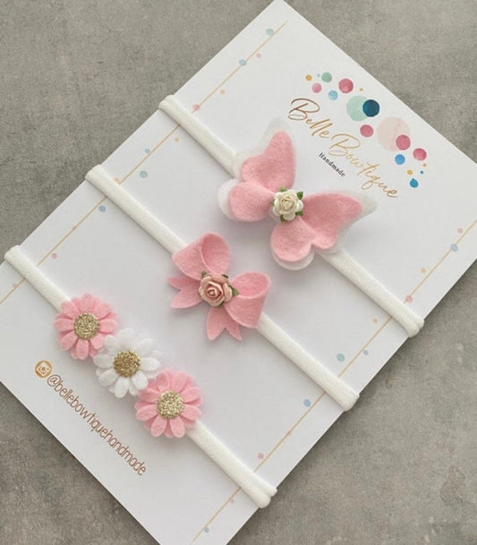 Newborn Headband Gift Set - Choose Colour