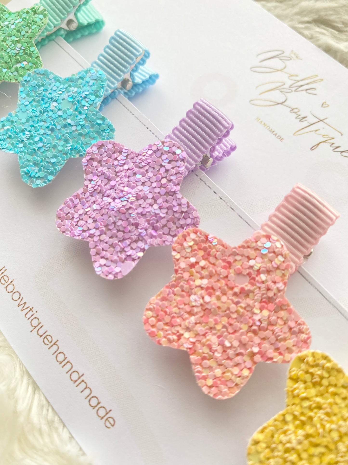 Star Lined Fringe Clips