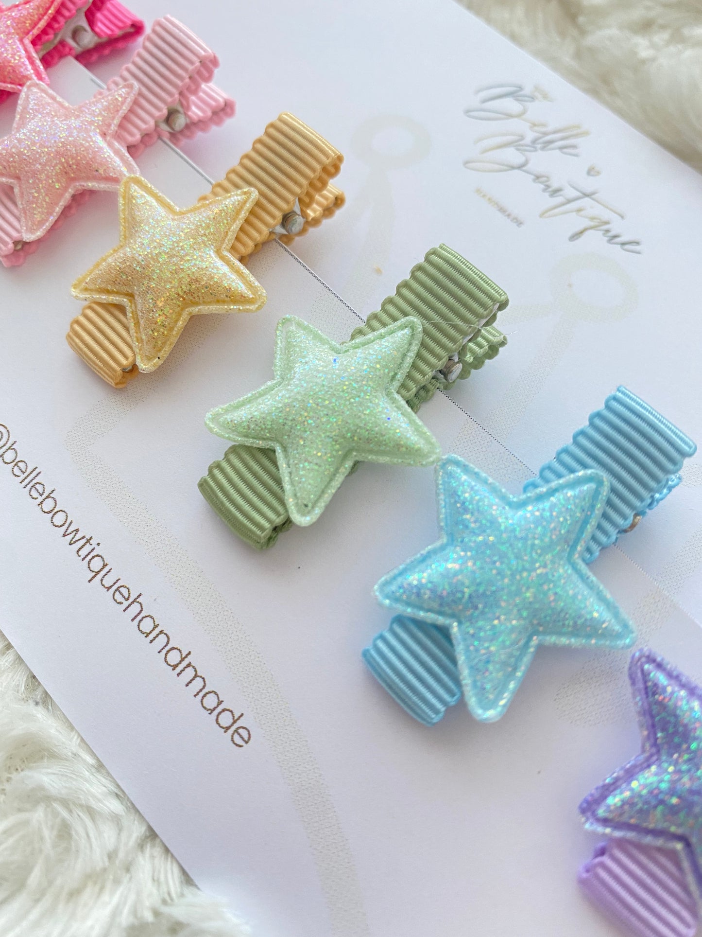 Fully Lined Star Clips