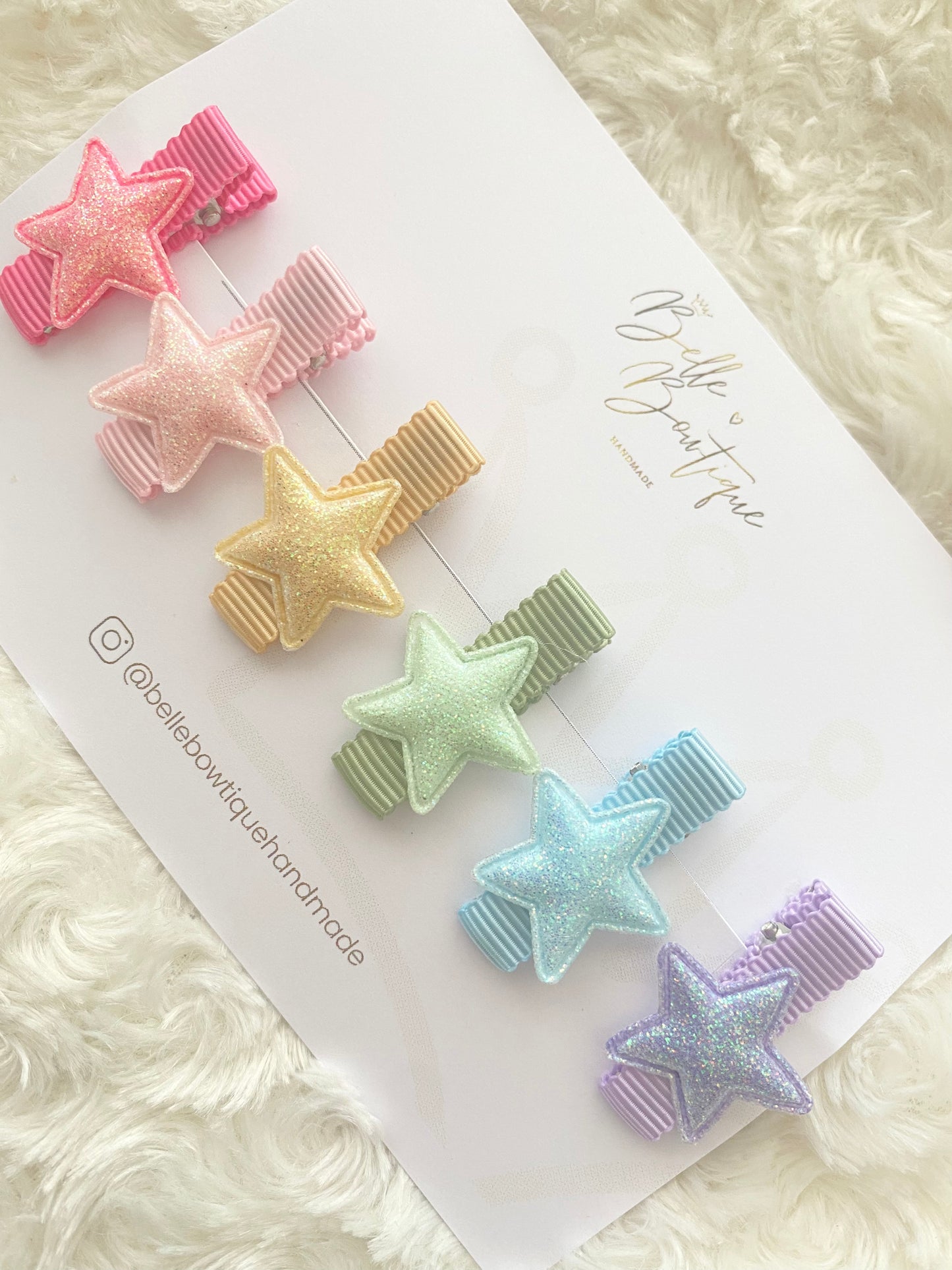 Fully Lined Star Clips