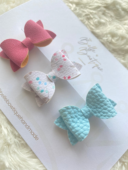 Pink and Blue Mini Bows