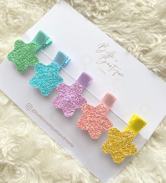 Star Lined Fringe Clips