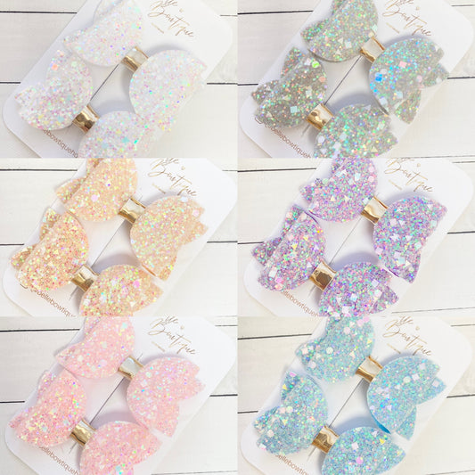 Pair of Glitter Bows